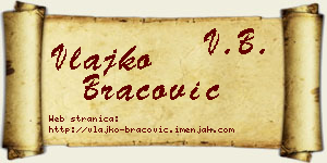 Vlajko Bracović vizit kartica